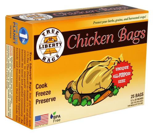 True Liberty Chicken Bags 12 in x 20 in (25/Pack)