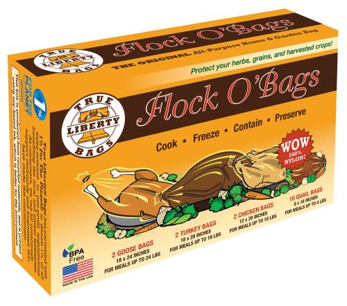 True Liberty Flock O'Bags (2-Turkey, 2-Goose, 2-Chicken, & 10-Quail) (16/Box)