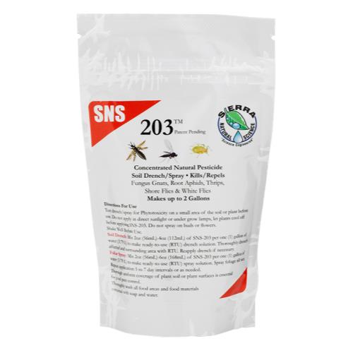 SNS 203 Conc. Pesticide Soil Drench/Foliar Spray 4 oz Pouch (10/Cs)