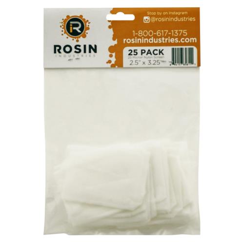 Rosin Industries 25 Micron Thickness Rosin Bag (1=25/Pack)