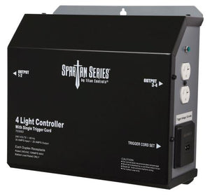 Titan Controls Spartan Series Metal 4 Light Controller 240 Volt w/ Trigger - Universal Outlets (4/Cs)