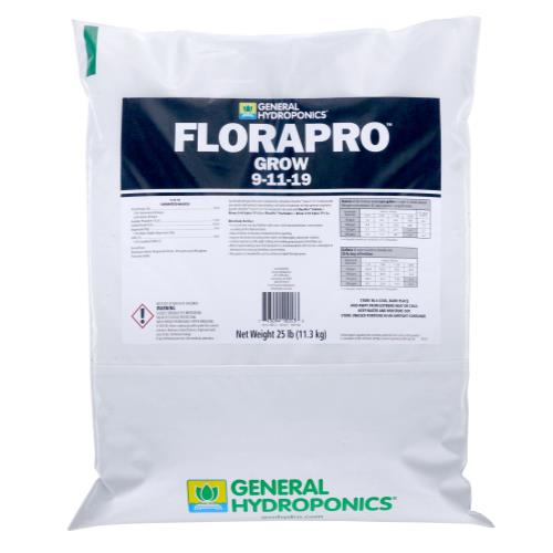 General Hydroponics FloraPro Grow Soluble 25 lb bag