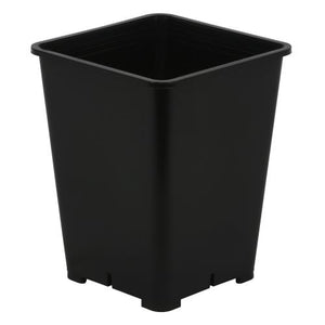 Gro Pro Premium Black Square Pot 6 in x 6 in x 8 in (100/Cs)