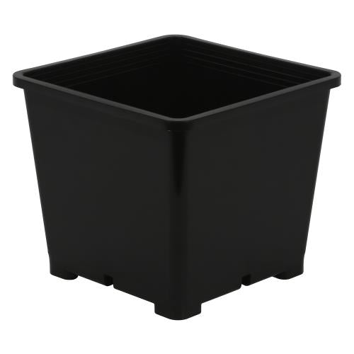 Gro Pro Premium Black Square Pot 8 in x 8 in 7.5 in (100/Cs)