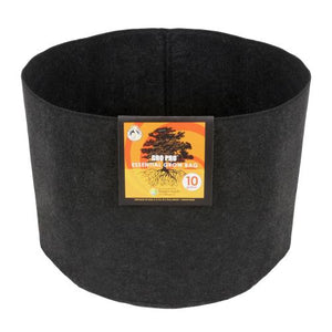 Gro Pro Essential Round Fabric Pot - Black 10 Gallon (60/Cs)