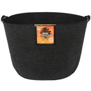 Gro Pro Essential Round Fabric Pot w/ Handles 30 Gallon - Black (30/Cs)