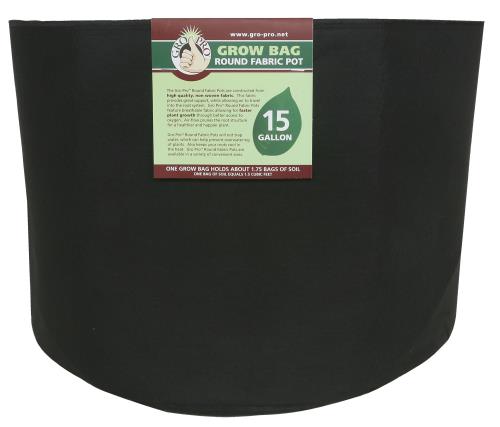 Gro Pro Premium Round Fabric Pot 15 Gallon (48/Cs)