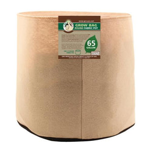 Gro Pro Premium 65 Gallon Round Fabric Pot-Tan (25/Cs)