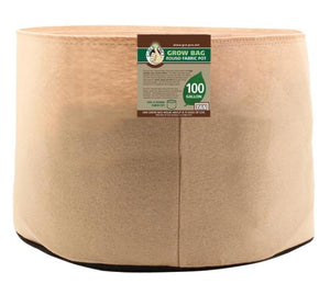 Gro Pro Premium 100 Gallon Round Fabric Pot-Tan (20/Cs)