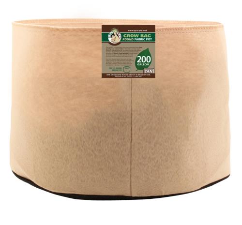 Gro Pro Premium 200 Gallon Round Fabric Pot-Tan (10/Cs)