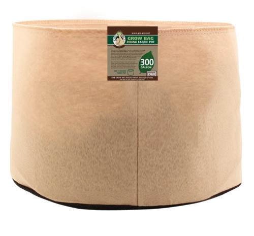Gro Pro Premium 300 Gallon Round Fabric Pot-Tan (8/Cs)
