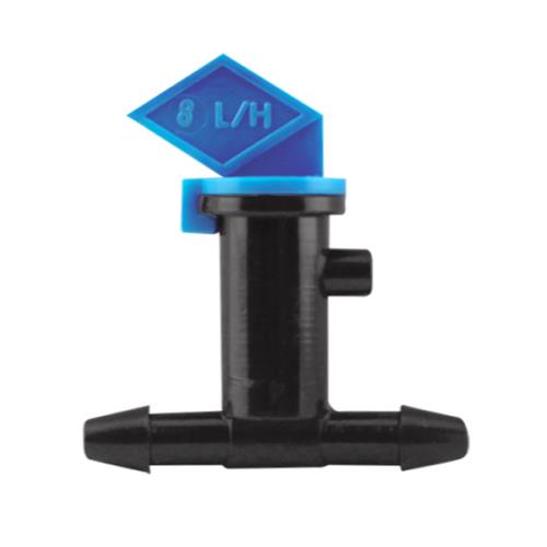 Hydro Flow In-Line Flag Emitter Blue 2 GPH - Display Box (150/Box)