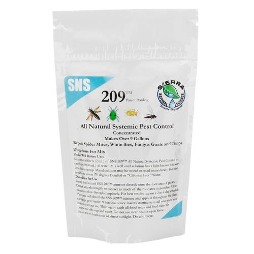 SNS 209 Systemic Pest Control Conc. 2.5 oz Pouch (10/Cs)