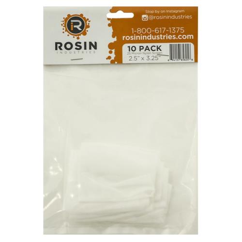 Rosin Industries 25 Micron Thickness Rosin Bag (1=10/Pack)